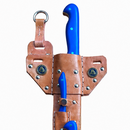 KIT - 3 Facas com Bainhas de Couro Artesanais