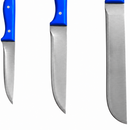 KIT - 3 Facas com Bainhas de Couro Artesanais